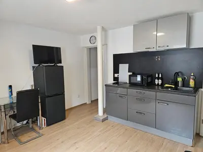 Küche/Küchenzeile in der Unterkunft Gemütliche Wohnung in Happenbach