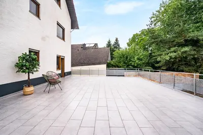 Ein Balkon oder eine Terrasse in der Unterkunft Casa Tortuga - Ruhige 3 Zimmer Wohnung in Hüttenfeld