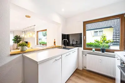 Küche/Küchenzeile in der Unterkunft Casa Tortuga - Ruhige 3 Zimmer Wohnung in Hüttenfeld