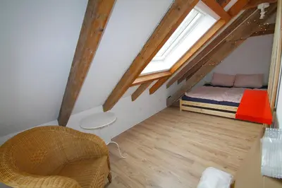 Ein Bett oder Betten in einem Zimmer der Unterkunft Maisonette-Wohnung mit großer Terrasse - 11a - a86223