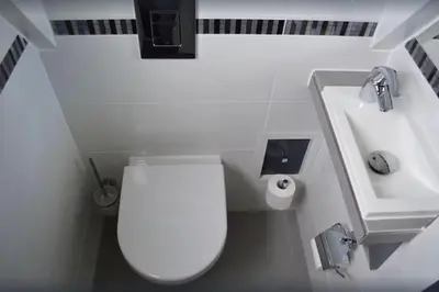 Ein Badezimmer in der Unterkunft Ferienhaus in Waldkatzenbach modern & renoviert