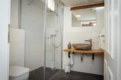 Ein Badezimmer in der Unterkunft Bauernhäusle